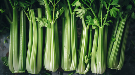 Fototapeta premium Fresh celery, healthy food photography