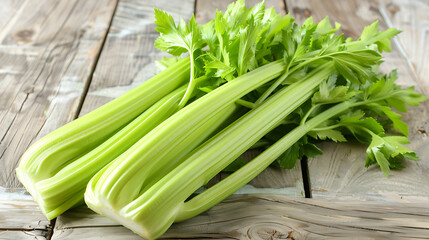 Obraz premium Fresh celery, healthy food photography