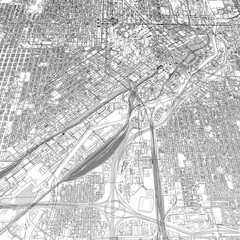 Fototapeta premium 3D illustration of city and urban in Denver USA 