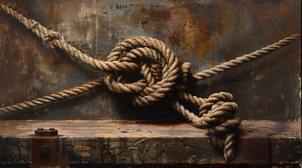 Fototapeta premium A series of hyperrealistic still life paintings meticulously capturing the textures of antiqued metal