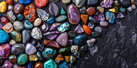 Colourful bright stones