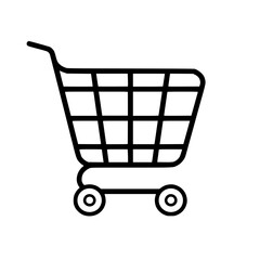 Shopping Cart icon, Shopping Cart SVG, Shopping Cart Cricut, Shopping Cart Clipart, shopping bag outline, shopping icon, mall icon, icons, single icon, business icon, web icon, Cut Files For Silhouett