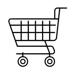Shopping Cart icon, Shopping Cart SVG, Shopping Cart Cricut, Shopping Cart Clipart, shopping bag outline, shopping icon, mall icon, icons, single icon, business icon, web icon, Cut Files For Silhouett