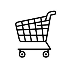 Shopping Cart icon, Shopping Cart SVG, Shopping Cart Cricut, Shopping Cart Clipart, shopping bag outline, shopping icon, mall icon, icons, single icon, business icon, web icon, Cut Files For Silhouett