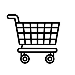 Shopping Cart icon, Shopping Cart SVG, Shopping Cart Cricut, Shopping Cart Clipart, shopping bag outline, shopping icon, mall icon, icons, single icon, business icon, web icon, Cut Files For Silhouett