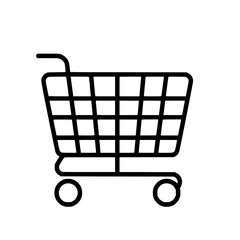 Shopping Cart icon, Shopping Cart SVG, Shopping Cart Cricut, Shopping Cart Clipart, shopping bag outline, shopping icon, mall icon, icons, single icon, business icon, web icon, Cut Files For Silhouett