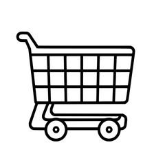 Shopping Cart icon, Shopping Cart SVG, Shopping Cart Cricut, Shopping Cart Clipart, shopping bag outline, shopping icon, mall icon, icons, single icon, business icon, web icon, Cut Files For Silhouett