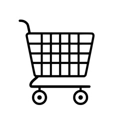 Shopping Cart icon, Shopping Cart SVG, Shopping Cart Cricut, Shopping Cart Clipart, shopping bag outline, shopping icon, mall icon, icons, single icon, business icon, web icon, Cut Files For Silhouett