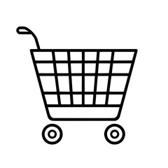 Shopping Cart icon, Shopping Cart SVG, Shopping Cart Cricut, Shopping Cart Clipart, shopping bag outline, shopping icon, mall icon, icons, single icon, business icon, web icon, Cut Files For Silhouett