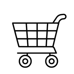 Shopping Cart icon, Shopping Cart SVG, Shopping Cart Cricut, Shopping Cart Clipart, shopping bag outline, shopping icon, mall icon, icons, single icon, business icon, web icon, Cut Files For Silhouett