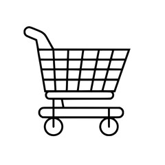 Shopping Cart icon, Shopping Cart SVG, Shopping Cart Cricut, Shopping Cart Clipart, shopping bag outline, shopping icon, mall icon, icons, single icon, business icon, web icon, Cut Files For Silhouett