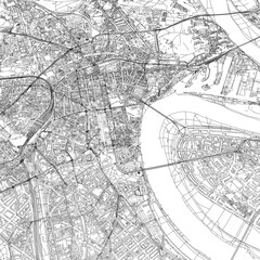 Obraz premium 3D illustration of city and urban in Dusseldorf Germany