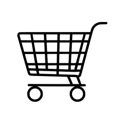 Shopping Cart icon, Shopping Cart SVG, Shopping Cart Cricut, Shopping Cart Clipart, shopping bag outline, shopping icon, mall icon, icons, single icon, business icon, web icon, Cut Files For Silhouett