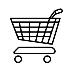 Shopping Cart icon, Shopping Cart SVG, Shopping Cart Cricut, Shopping Cart Clipart, shopping bag outline, shopping icon, mall icon, icons, single icon, business icon, web icon, Cut Files For Silhouett