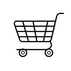 Shopping Cart icon, Shopping Cart SVG, Shopping Cart Cricut, Shopping Cart Clipart, shopping bag outline, shopping icon, mall icon, icons, single icon, business icon, web icon, Cut Files For Silhouett