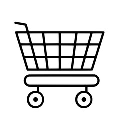 Shopping Cart icon, Shopping Cart SVG, Shopping Cart Cricut, Shopping Cart Clipart, shopping bag outline, shopping icon, mall icon, icons, single icon, business icon, web icon, Cut Files For Silhouett