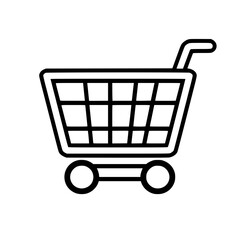 Shopping Cart icon, Shopping Cart SVG, Shopping Cart Cricut, Shopping Cart Clipart, shopping bag outline, shopping icon, mall icon, icons, single icon, business icon, web icon, Cut Files For Silhouett