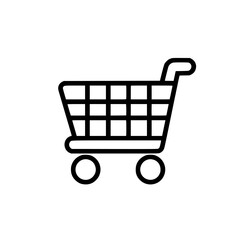 Shopping Cart icon, Shopping Cart SVG, Shopping Cart Cricut, Shopping Cart Clipart, shopping bag outline, shopping icon, mall icon, icons, single icon, business icon, web icon, Cut Files For Silhouett