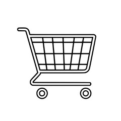Shopping Cart icon, Shopping Cart SVG, Shopping Cart Cricut, Shopping Cart Clipart, shopping bag outline, shopping icon, mall icon, icons, single icon, business icon, web icon, Cut Files For Silhouett