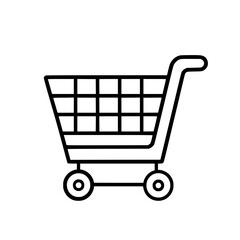 Shopping Cart icon, Shopping Cart SVG, Shopping Cart Cricut, Shopping Cart Clipart, shopping bag outline, shopping icon, mall icon, icons, single icon, business icon, web icon, Cut Files For Silhouett