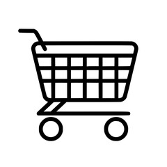 Shopping Cart icon, Shopping Cart SVG, Shopping Cart Cricut, Shopping Cart Clipart, shopping bag outline, shopping icon, mall icon, icons, single icon, business icon, web icon, Cut Files For Silhouett