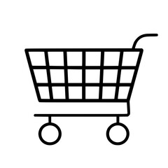 Shopping Cart icon, Shopping Cart SVG, Shopping Cart Cricut, Shopping Cart Clipart, shopping bag outline, shopping icon, mall icon, icons, single icon, business icon, web icon, Cut Files For Silhouett