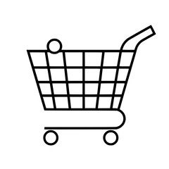 Shopping Cart icon, Shopping Cart SVG, Shopping Cart Cricut, Shopping Cart Clipart, shopping bag outline, shopping icon, mall icon, icons, single icon, business icon, web icon, Cut Files For Silhouett