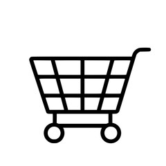 Shopping Cart icon, Shopping Cart SVG, Shopping Cart Cricut, Shopping Cart Clipart, shopping bag outline, shopping icon, mall icon, icons, single icon, business icon, web icon, Cut Files For Silhouett