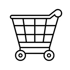 Shopping Cart icon, Shopping Cart SVG, Shopping Cart Cricut, Shopping Cart Clipart, shopping bag outline, shopping icon, mall icon, icons, single icon, business icon, web icon, Cut Files For Silhouett