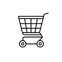 Shopping Cart icon, Shopping Cart SVG, Shopping Cart Cricut, Shopping Cart Clipart, shopping bag outline, shopping icon, mall icon, icons, single icon, business icon, web icon, Cut Files For Silhouett