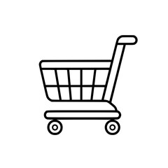 Shopping Cart icon, Shopping Cart SVG, Shopping Cart Cricut, Shopping Cart Clipart, shopping bag outline, shopping icon, mall icon, icons, single icon, business icon, web icon, Cut Files For Silhouett