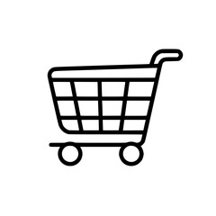 Shopping Cart icon, Shopping Cart SVG, Shopping Cart Cricut, Shopping Cart Clipart, shopping bag outline, shopping icon, mall icon, icons, single icon, business icon, web icon, Cut Files For Silhouett