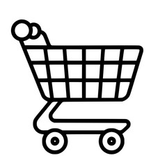Shopping Cart icon, Shopping Cart SVG, Shopping Cart Cricut, Shopping Cart Clipart, shopping bag outline, shopping icon, mall icon, icons, single icon, business icon, web icon, Cut Files For Silhouett