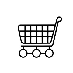 Shopping Cart icon, Shopping Cart SVG, Shopping Cart Cricut, Shopping Cart Clipart, shopping bag outline, shopping icon, mall icon, icons, single icon, business icon, web icon, Cut Files For Silhouett