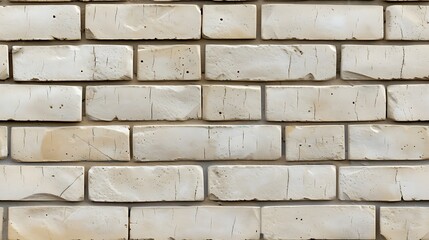 Fototapeta premium Sand-Colored Plastered Brick Wall