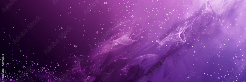 Poster a purple background with a lot of small white dots. the dots are scattered all over the background, 