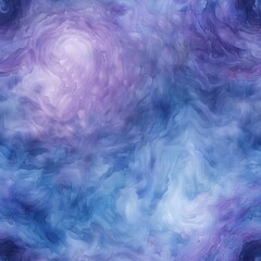 This image features an abstract watercolor painting with swirling patterns in shades of blue and purple. The colors blend together seamlessly, creating a sense of depth and movement. The painting has 