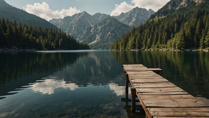 lake in the mountains
