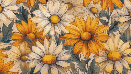 yellow chrysanthemum flowers