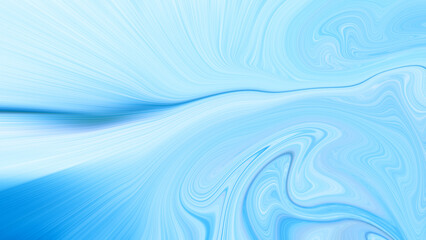 4K Blue and white gradient backdrop with abstract liquid wave pattern. Design with flowing, wavy shapes. Blue crystal, and white clouds.