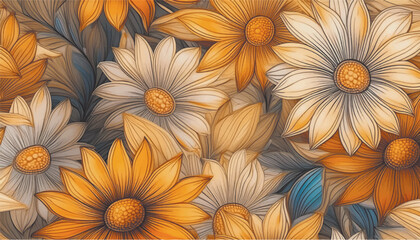 yellow chrysanthemum flowers