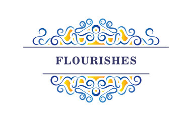 colorful ornament greeting card vector template