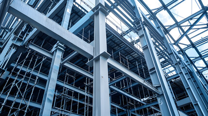 Obraz premium Part of steel structure building