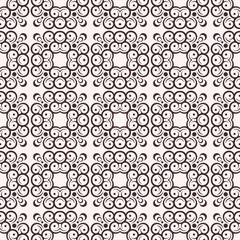 Flat mandala seamless pattern template