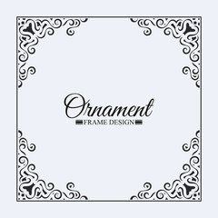 Flat decorative frame design background