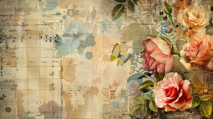 old newspaper background