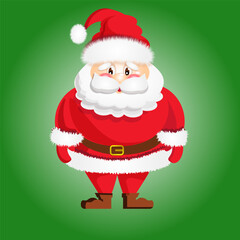 santa claus for green background