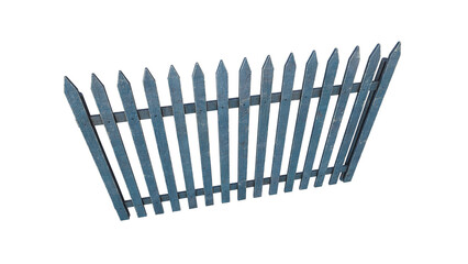 Wooden Fence V2 - 3d model render