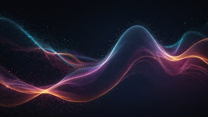 Fototapeta premium Colorful Abstract Waveforms