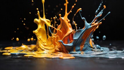 Colorful Paint Splash Explosion